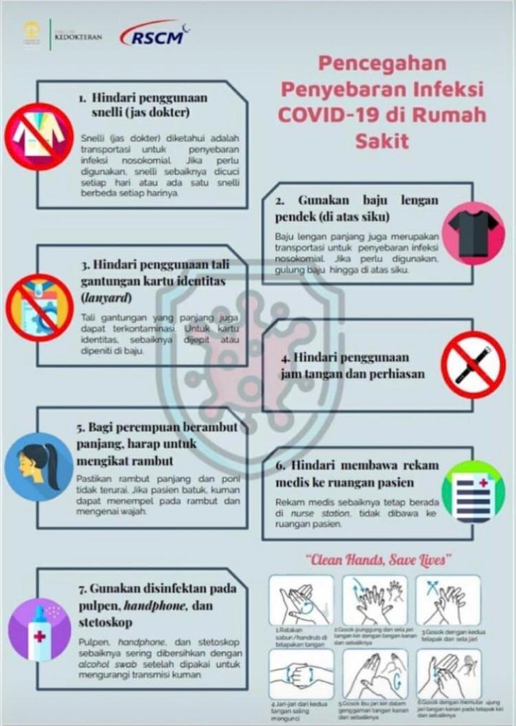 Pencegahan penyebaran infeksi COVID-19 di RS